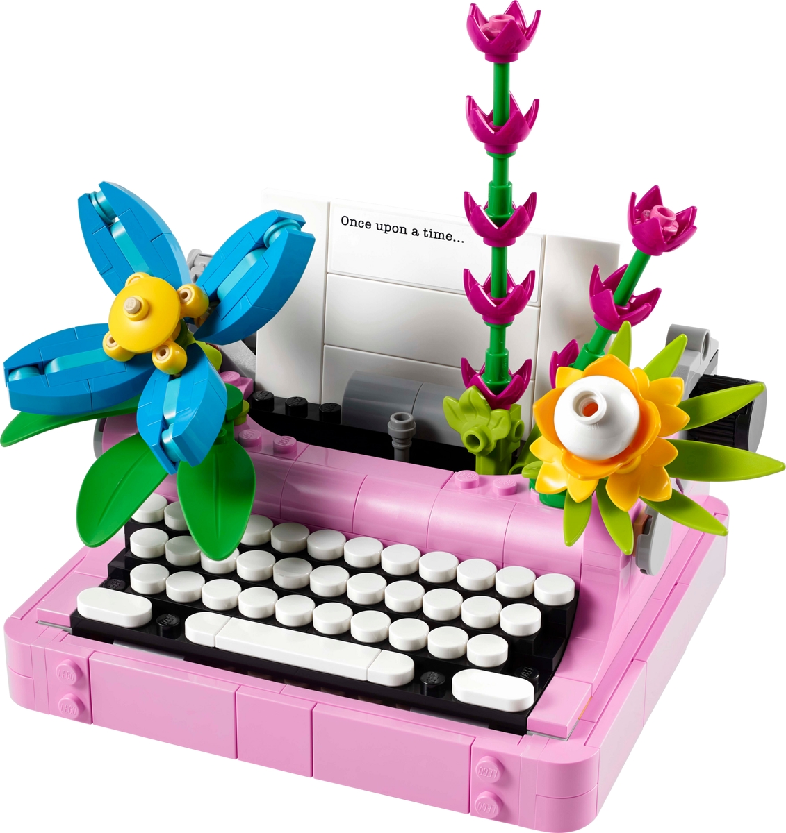 typewriter with flowers 31169